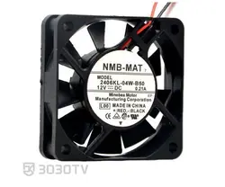 فن آکسیال ۶ در ۶ سانتی متر ۰.۲۱ آمپر ۱۲ ولت NMB مدل 2406KL-04W-B50