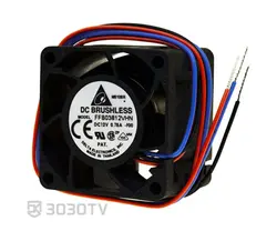 فن آکسیال ۴ در ۴ سانتی متر ۰.۷ آمپر ۱۲ ولت دلتا مدل FFB03812VHN