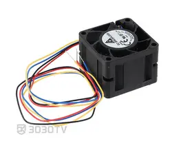 فن آکسیال ۴ در ۴ سانتی متر ۰.۷ آمپر ۱۲ ولت دلتا مدل FFB03812VHN