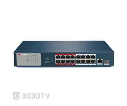 سوییچ شبکه PoE هجده پورت هایک ویژن مدل DS-3E0318P-E/M