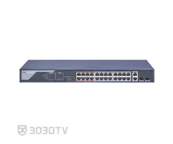 سوییچ شبکه PoE بیست و شش پورت هایک ویژن مدل DS-3E0326P-E