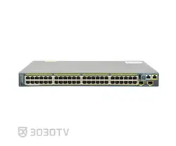 سوییچ شبکه PoE گیگابیتی 48 پورت سیسکو مدل WS-C2960S-48LPD-L