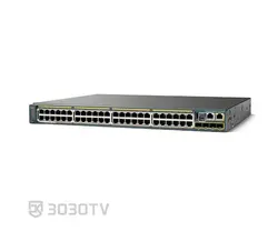 سوییچ شبکه PoE گیگابیتی 48 پورت سیسکو مدل WS-C2960S-48LPS-L