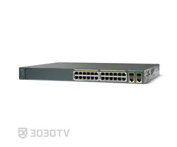 سوییچ شبکه PoE بیست و چهار پورت سیسکو مدل WS-C2960-24PC-L