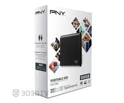 حافظه اکسترنال SSD ظرفیت 500 گیگابایت پی ان وای مدل Pro Elite
