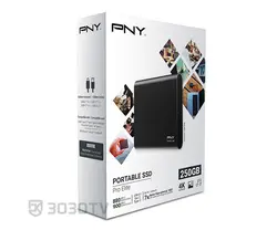 حافظه اکسترنال SSD ظرفیت 250 گیگابایت پی ان وای مدل Pro Elite