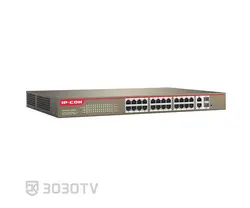 سوییچ شبکه PoE بیست و شش پورت آی پی کام مدل S3300-26-PWR-M