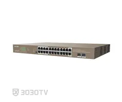 سوییچ شبکه PoE گیگابیتی ۲۶ پورت آی پی کام مدل G1126P-24-410W