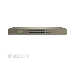 سوییچ شبکه PoE هجده پورت آی پی کام مدل F1218P-16-250W