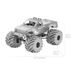 پازل فلزی سه بعدی مدل Monster Truck