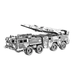 پازل فلزی سه بعدی مدل DF-11 Missile Carrier