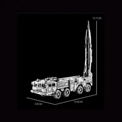 پازل فلزی سه بعدی مدل DF-11 Missile Carrier