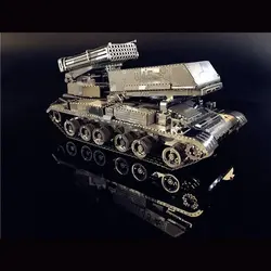 پازل فلزی سه بعدی مدل Multi-Barrel Rocket Launcher