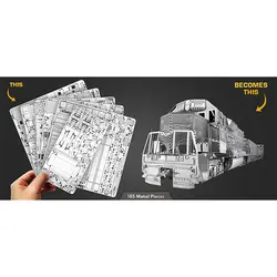 پازل فلزی سه بعدی Freight Train