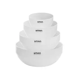 ست کاسه پلاستیکی گرد لیمون 4 سایز