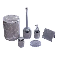 ست سرویس بهداشتی رومانتیک لیمون طرح ماربل