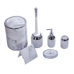 ست سرویس بهداشتی رومانتیک لیمون طرح ماربل