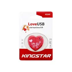 فلش مموری کینگ استار مدل Kingstar KS245 Love ظرفیت 64 گیگابایت