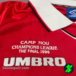 لباس کلاسیک منچستریونایتد فینال لیگ قهرمانان1999-پیراهن تک