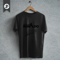 تیشرت هواداری رونالدو طرح امضا