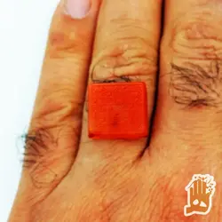 سنگ عقیق پرتغالی طبیعی با حکاکی هفت شرف الشمس