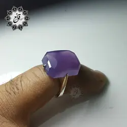 انگشتر صفوی چهار چنگ نگین عقیق سوسنی یمنی