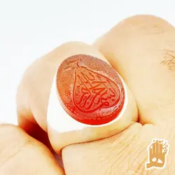 انگشتر فیلی اسپرت با حکاکی ذکر بسم الله