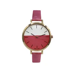 ساعت مچی عقربه ای زنانه بندصورتی