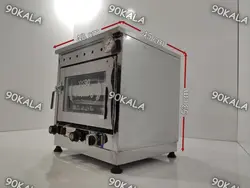 تنور استیل دماسنج و تایمر دار با جوجه گردان (کد398)