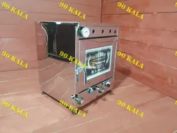 تنور استیل چهارسینی +چدن 38 +تایمر و دماسنج دار   (TG_390)