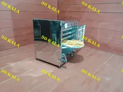 تنور استیل چهارسینی +چدن 38 +تایمر و دماسنج دار   (TG_390)