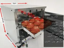 تنور گازی مینی خانگی با سینی ۹۰ کالا مدل TG-313