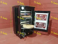 تنور گازی  سیاه  4سینی +2چدن32+دماسنج  (TG_387)