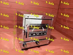تنور گازی فول استیل دو سینی +سنگ چدن32 (TG-383 )