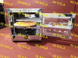 تنور گازی فول استیل دو سینی +سنگ چدن32 (TG-383 )