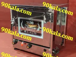 تنور دو سینی استیل بزرگ چدن 38 بافندک برقی (378)