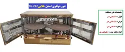 تنور گازی دوقلوی استیل طلایی TG-222