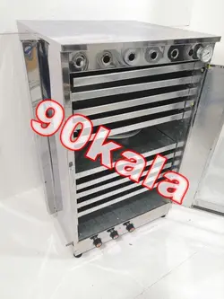 تنور 10 سینی استیل یخچالی با دماسنج (TG-376)