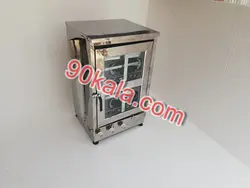 تنور گازی استیل 6 سینی 2 چدن 32 مدل TG-372