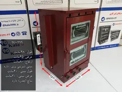 تنور گازی کوره ای قرمز چهار سینی دو چدن جوجه گردان ۹۰ کالا مدل TG-299