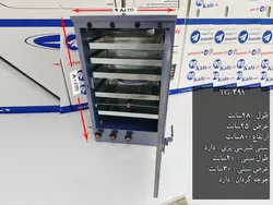تنور گازی کوره ای آبی پنج سینی جوجه گردان ۹۰ کالا مدل TG-291