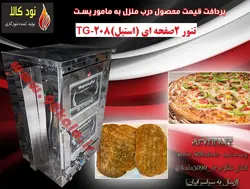 تنور گازی استیل  دو صفحه ای  TG-208
