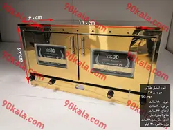 تنور گازی استیل طلایی دو چدن 38 مدل TG-353