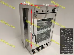 تنور گازی تمام استیل 4 سینی دو چدن 32 جوجه گردان درجه مدل TG-354