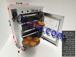 تنور گازی گالوانیزه 4 سینی دو چدن 32 مدل TG-365