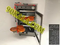 تنور گازی مشکی 4 سینی 2 چدن 32 دماسنج مدل TG-357