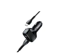 شارژر فندکی هوکو مدل Z36 به همراه کابل microUSB