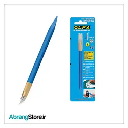 کاتر قلمی الفا سری AK-5/5B آبی به همراه 5 عدد تیغ