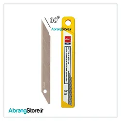 تیغ کاتر کوچک 30 درجه استیل دلی 10 عددی