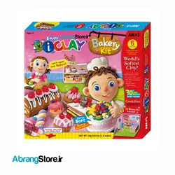خمیر سبک آموس ۶ رنگ ست نانوایی| AMOS iClay Bakery Kit